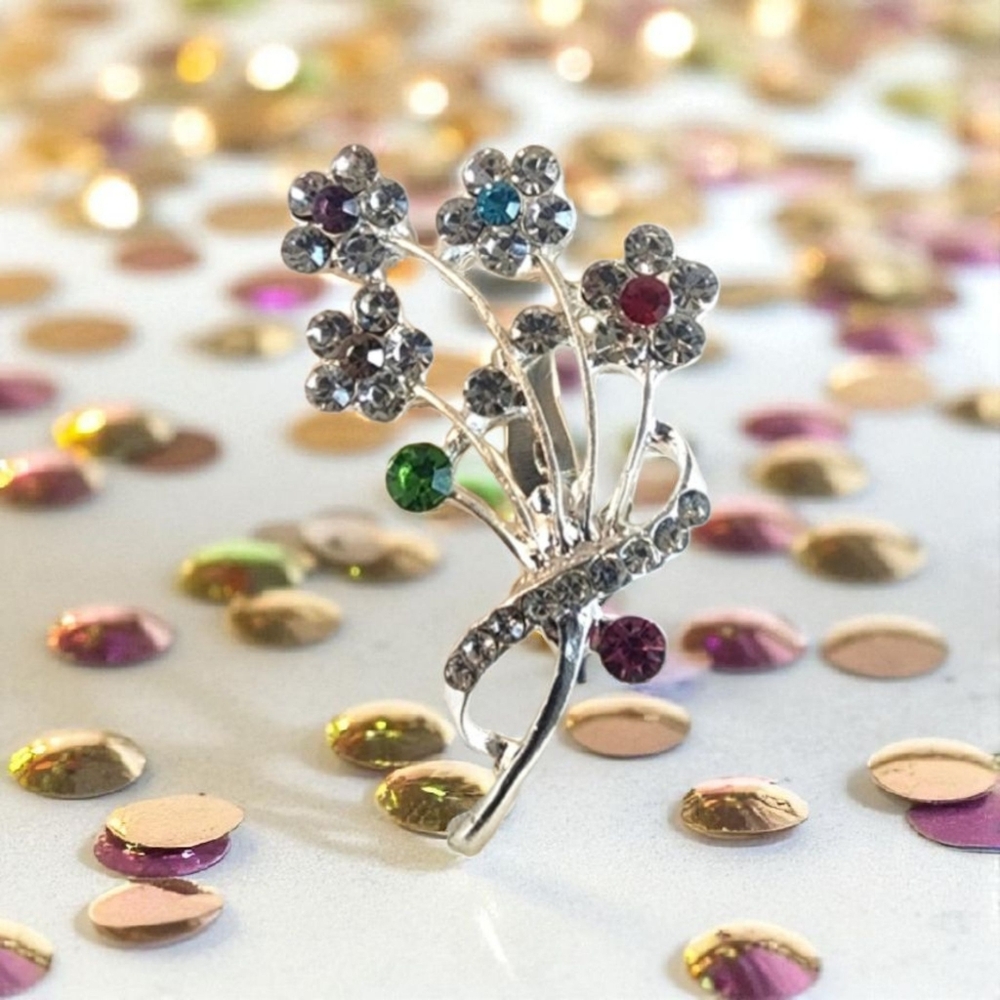 🔥BEAUTIFUL FLOWER SILVER BROOCH🔥 - Picture 4 of 6